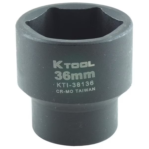 Impact Socket, 6Pnt, 1/2